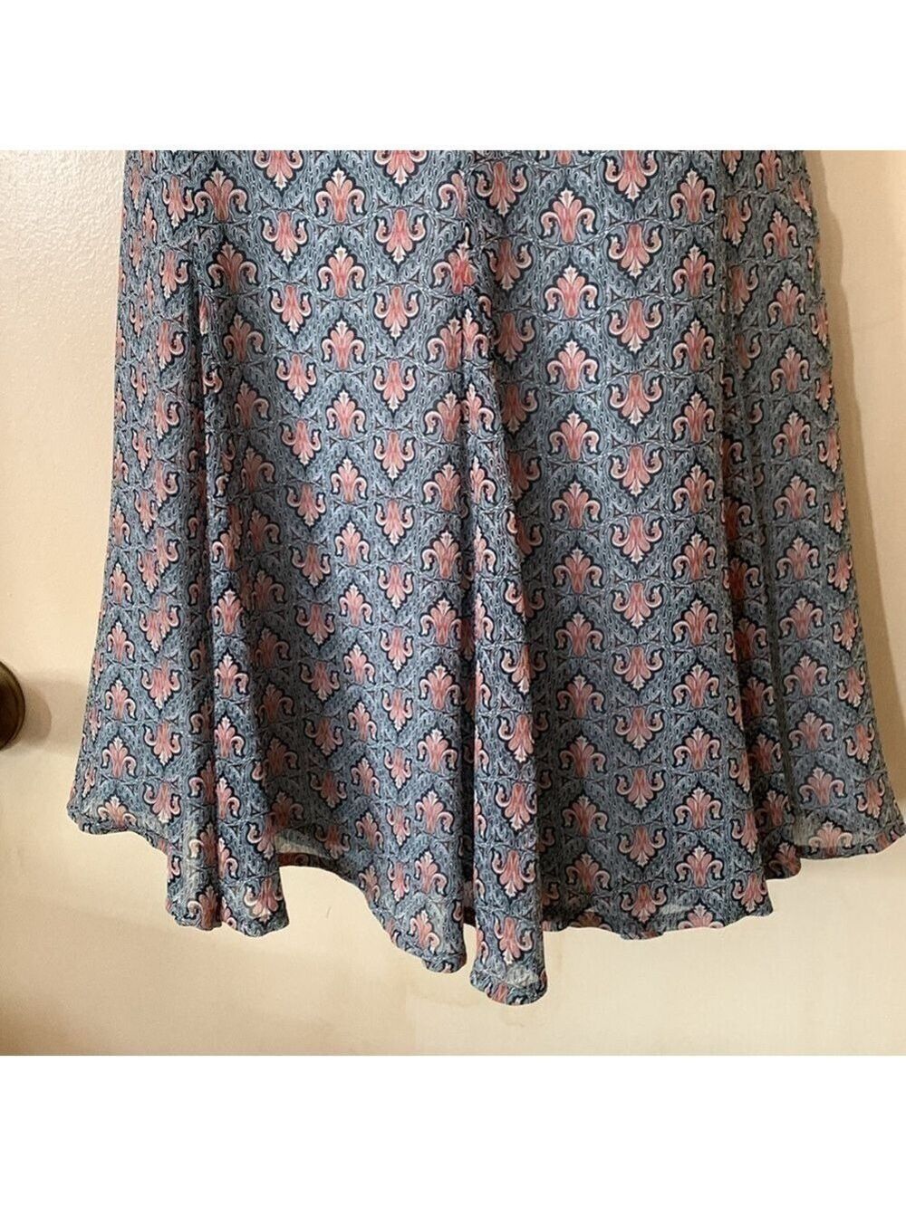 Emma James paisley swing skirt size 4P - Picture 3 of 9